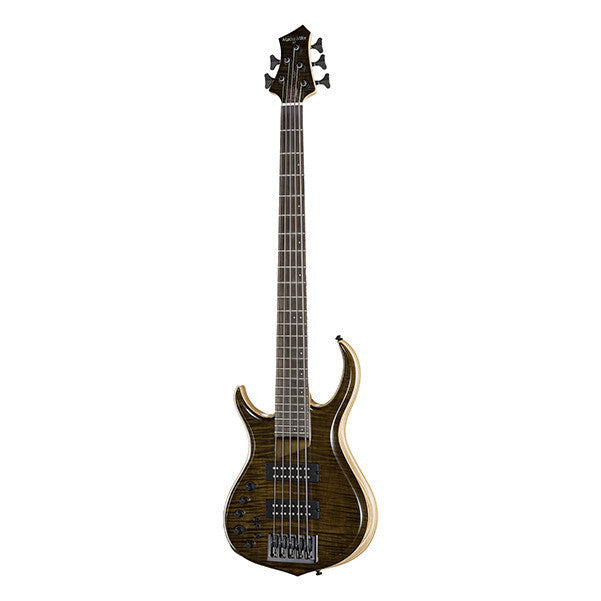 sire bass guitars transparent black-green sire marcus miller m7 5-strings lh swamp ash bass guitar #color_transparent-black-green