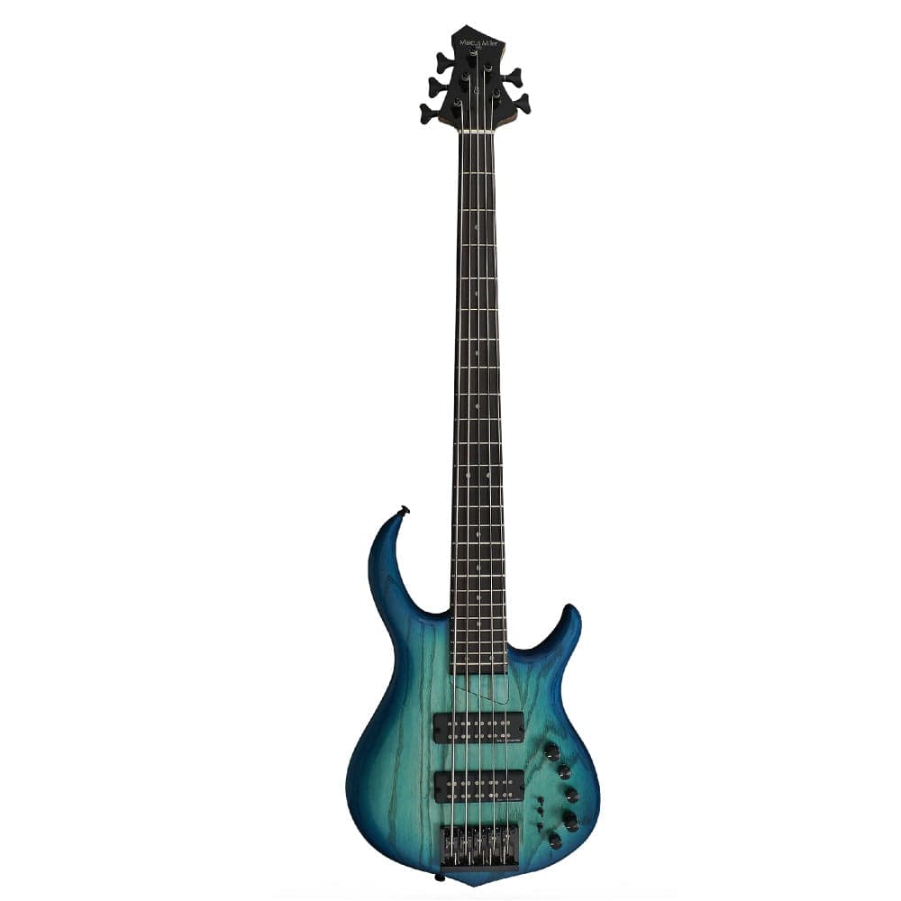 sire bass guitars transparent blue sire m5 swamp ash marcus miller 5 string bass guitar #color_transparent-blue