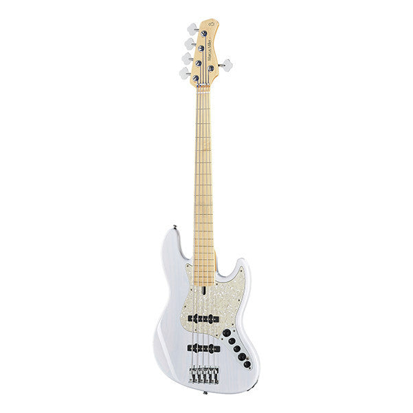 sire bass guitars white blonde sire marcus miller v7 5-strings swamp ash fretless bass guitar #color_white-blonde