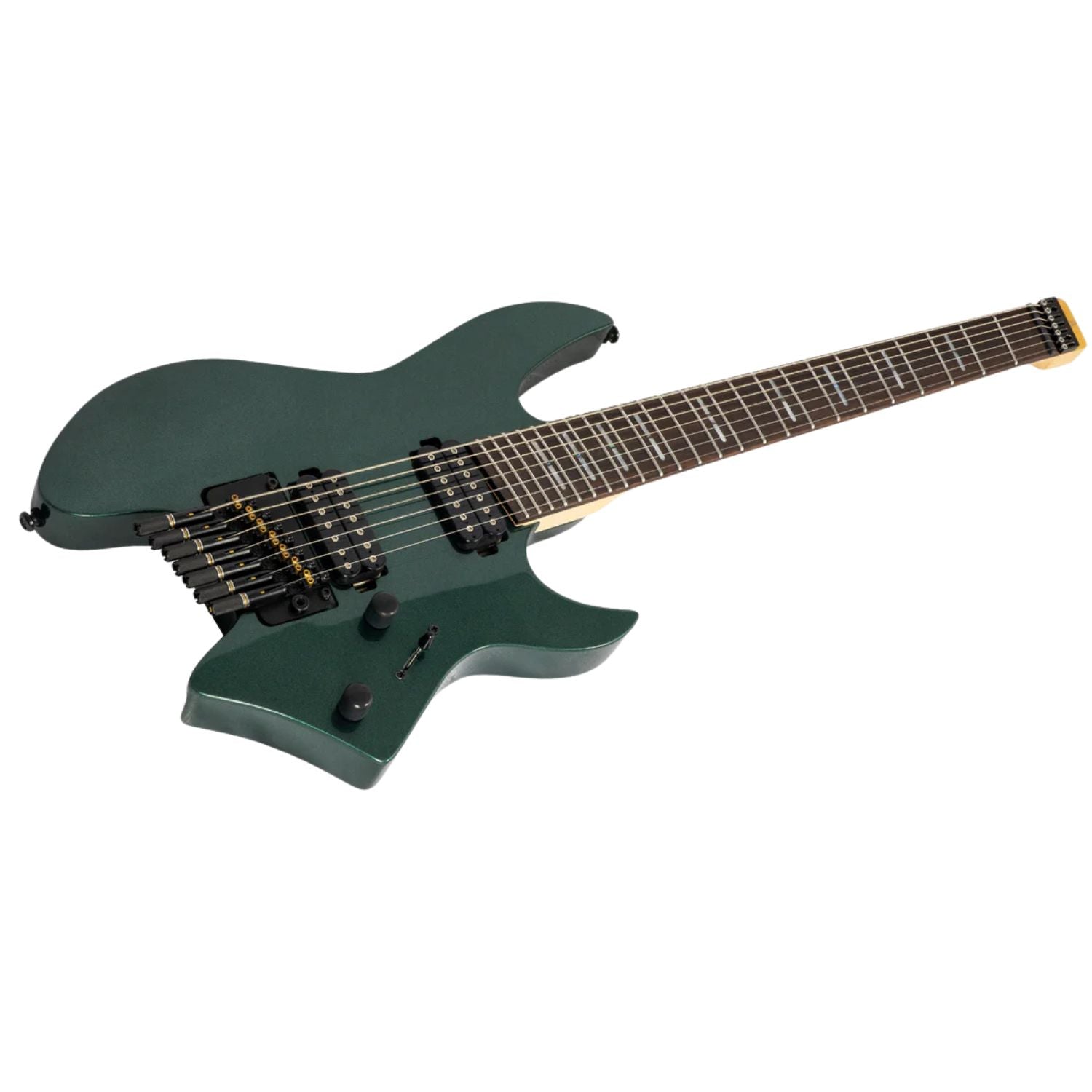 Sire Electric Guitars Sire Larry Carlton X6 7-String Headless Electric Guitar #color_metallic-green