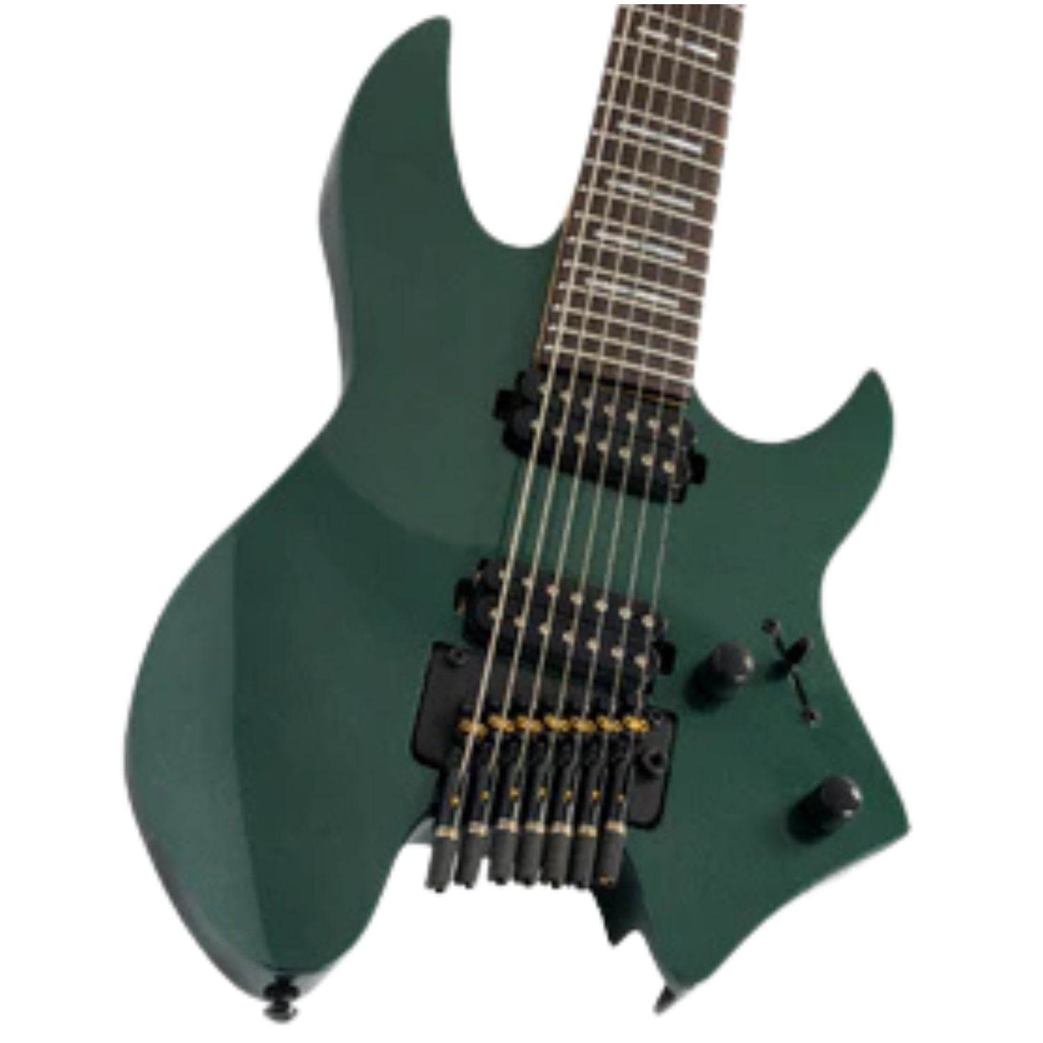 Sire Electric Guitars Sire Larry Carlton X6 7-String Headless Electric Guitar #color_metallic-green