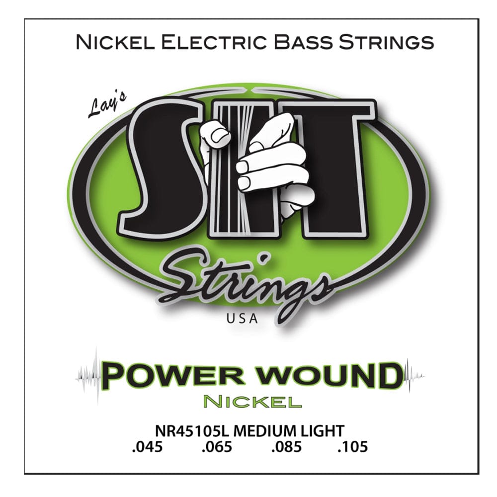 sit bass guitar strings sit strings nr45105l medium-light power wound nickel bass guitar strings