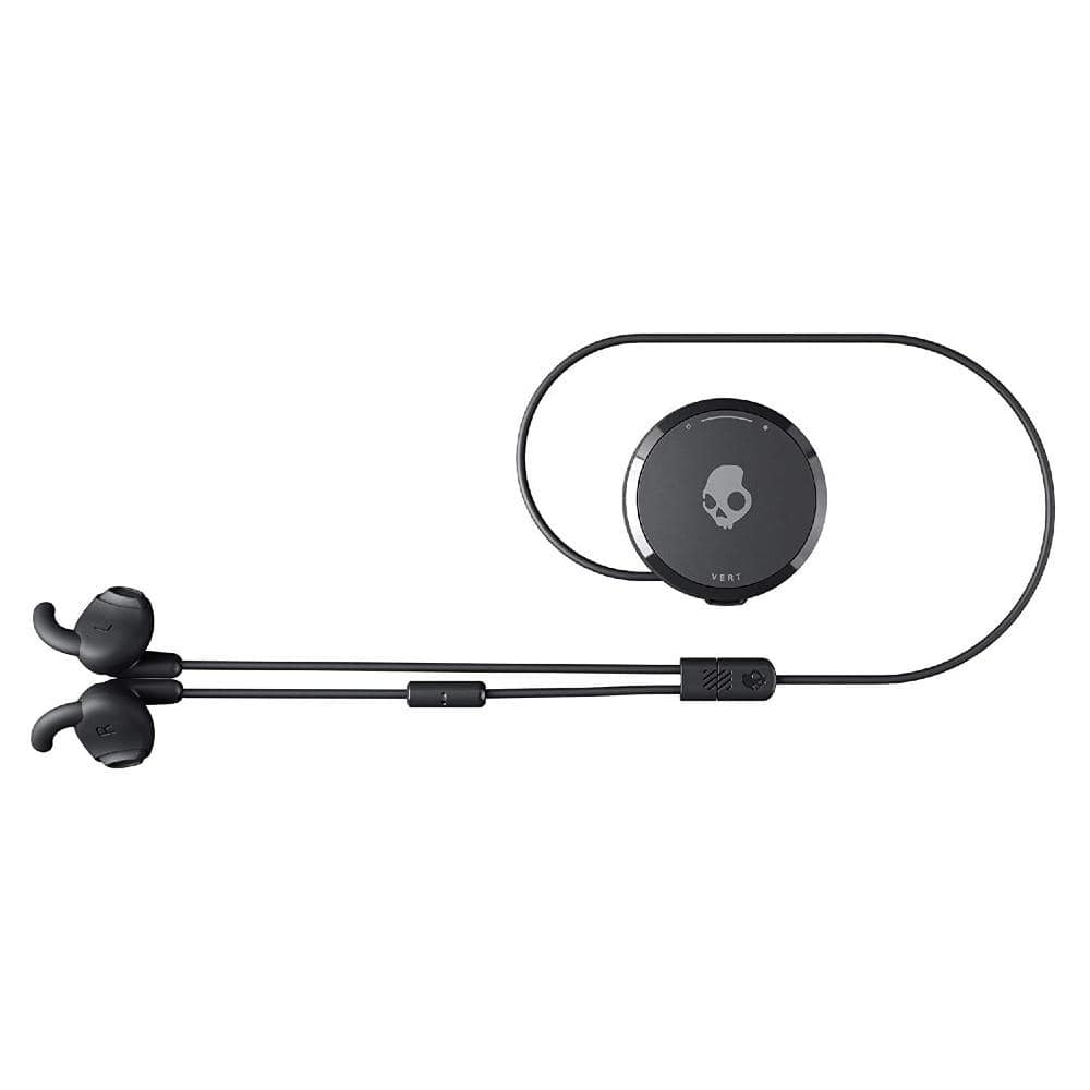 skullcandy in-ear neckband headphones black skullcandy vert wireless in-ear earphone with mic - black