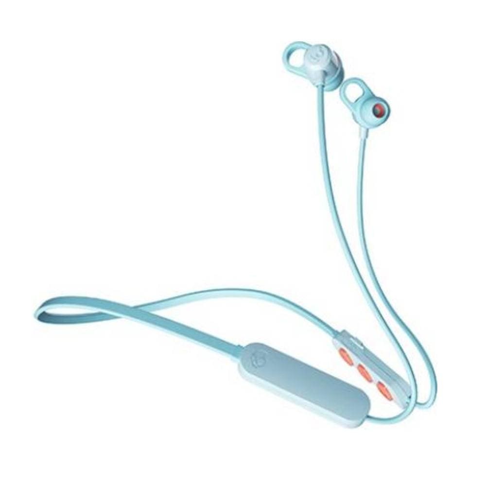 skullcandy in-ear neckband headphones bleached blue skullcandy jib plus wireless in-ear earphone with mic - black #color_bleached-blue