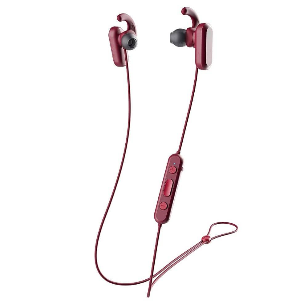 skullcandy in-ear neckband headphones deep red skullcandy method active noise cancellation wireless earphone
