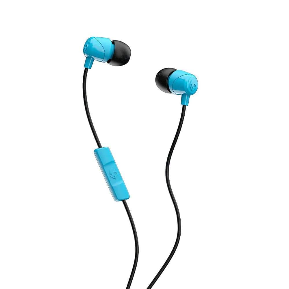 skullcandy in-ear wired headphones blue skullcandy jib in-ear wired earphones with mic - black #color_blue