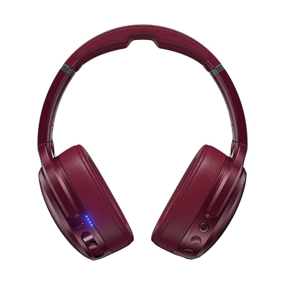 skullcandy over-ear wireless headphones skullcandy crusher active noise cancellation over-ear wireless headphone - black #color_moab-red-black