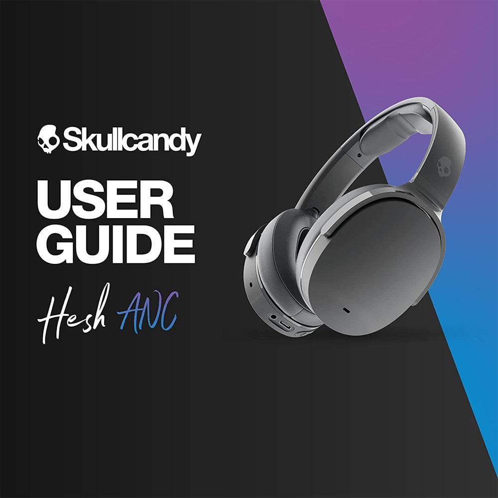 skullcandy over-ear wireless headphones skullcandy hesh active noise cancellation over-ear wireless headphone