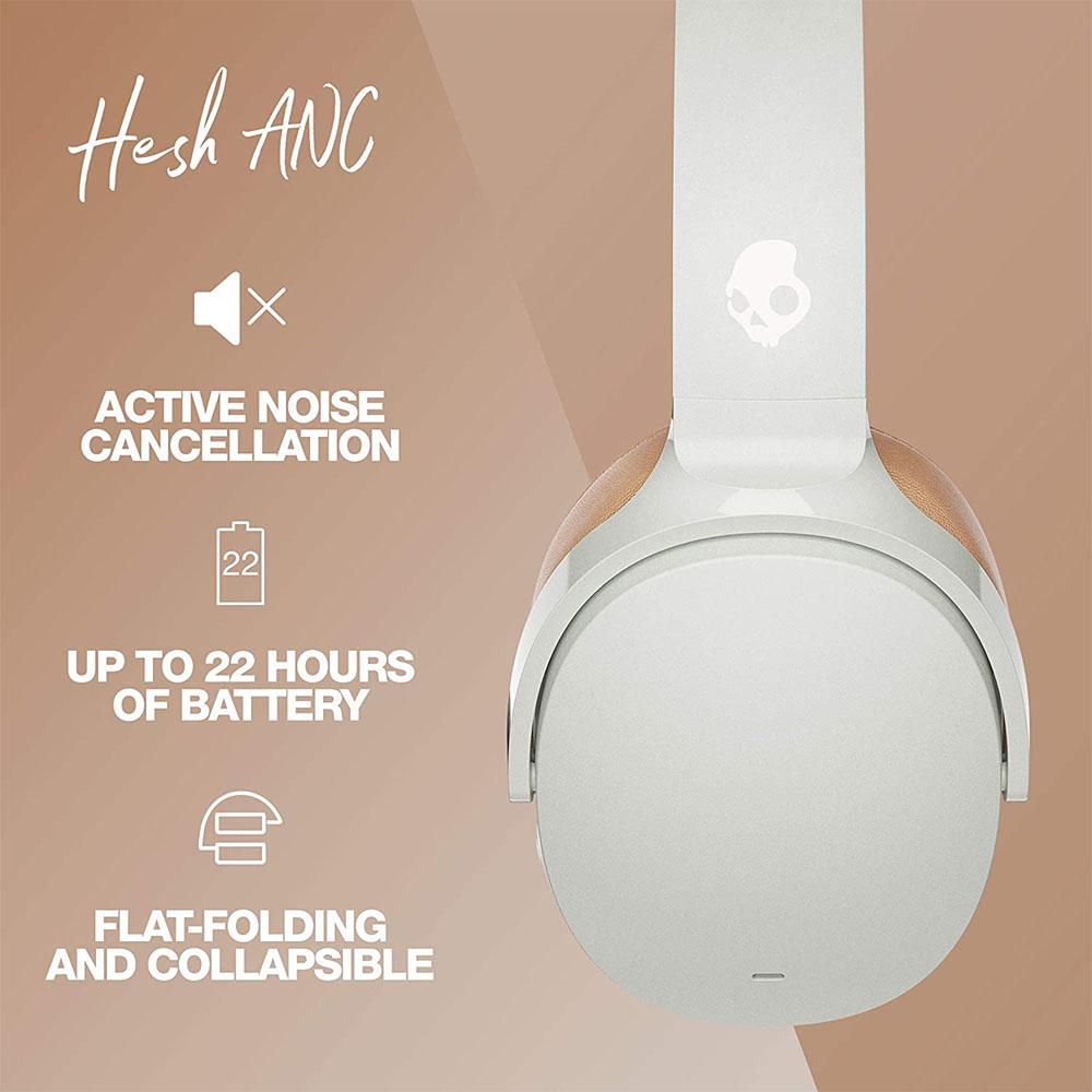 skullcandy over-ear wireless headphones skullcandy hesh active noise cancellation over-ear wireless headphone
