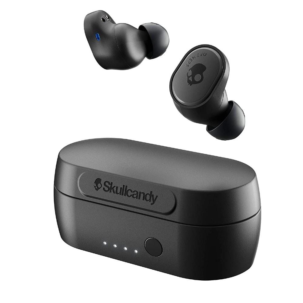 skullcandy true wireless in-ear headphones black skullcandy sesh evo in-ear true wireless earbud - black
