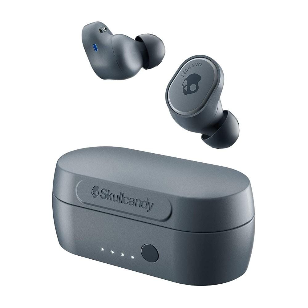 skullcandy true wireless in-ear headphones chill gray skullcandy sesh evo in-ear true wireless earbud - black