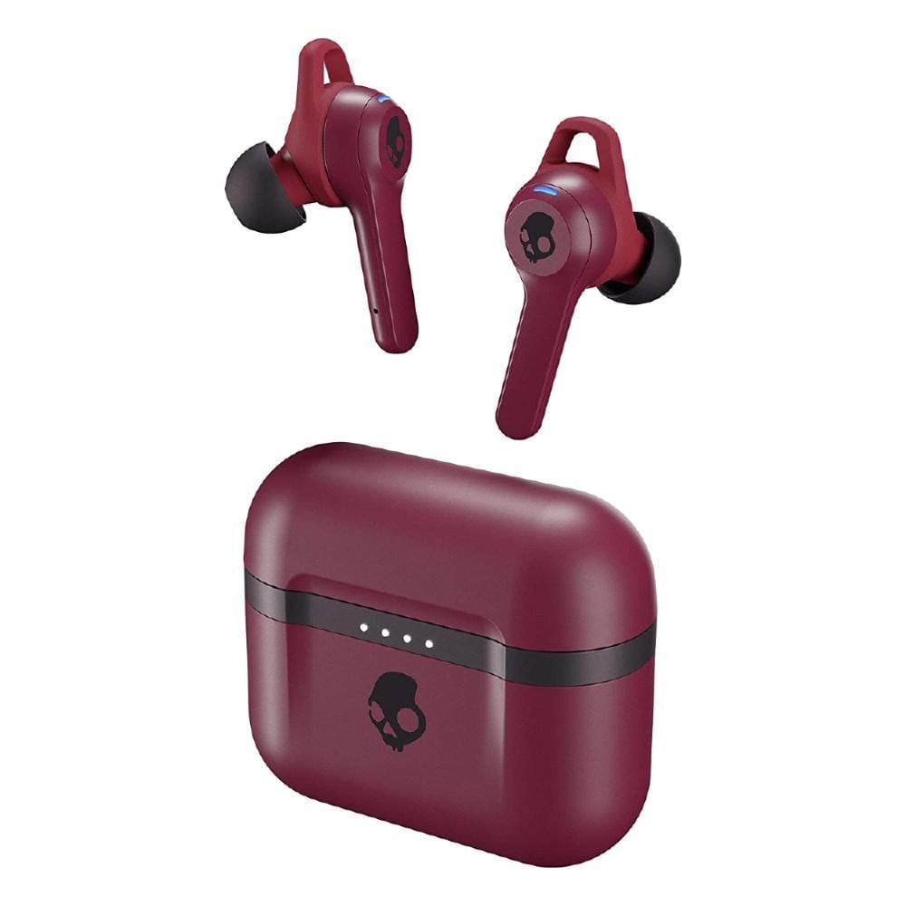 skullcandy true wireless in-ear headphones deep red skullcandy indy evo in-ear true wireless earbud #color_deep-red