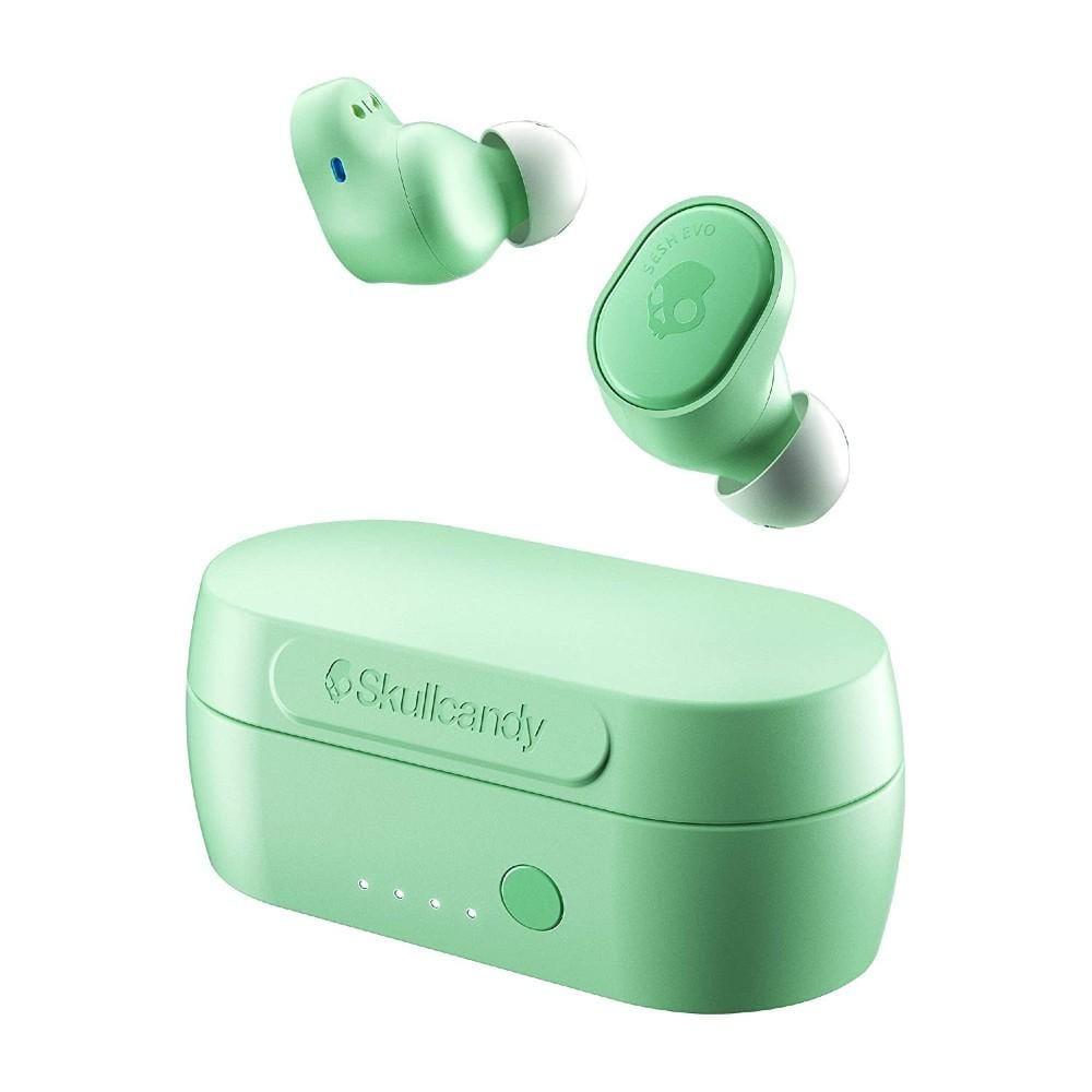 skullcandy true wireless in-ear headphones pure mint skullcandy sesh evo in-ear true wireless earbud - black