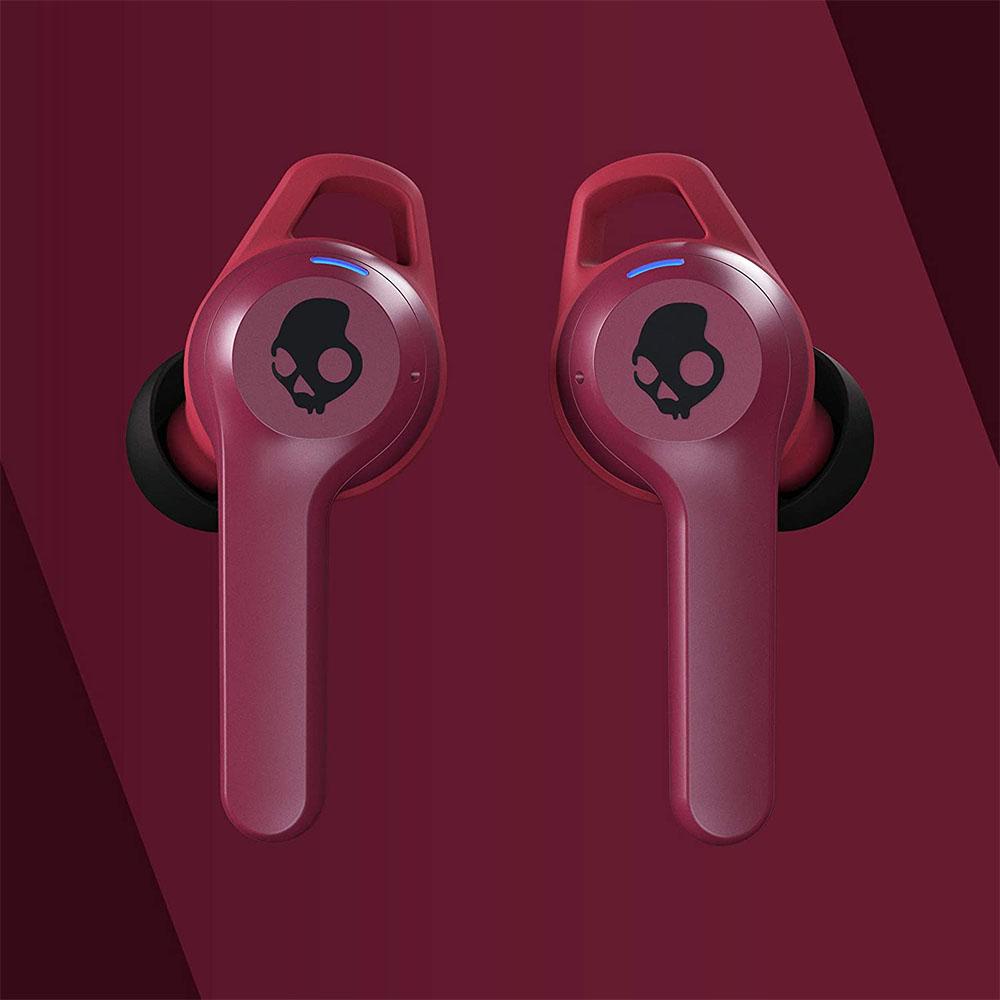 skullcandy true wireless in-ear headphones skullcandy indy evo in-ear true wireless earbud #color_deep-red