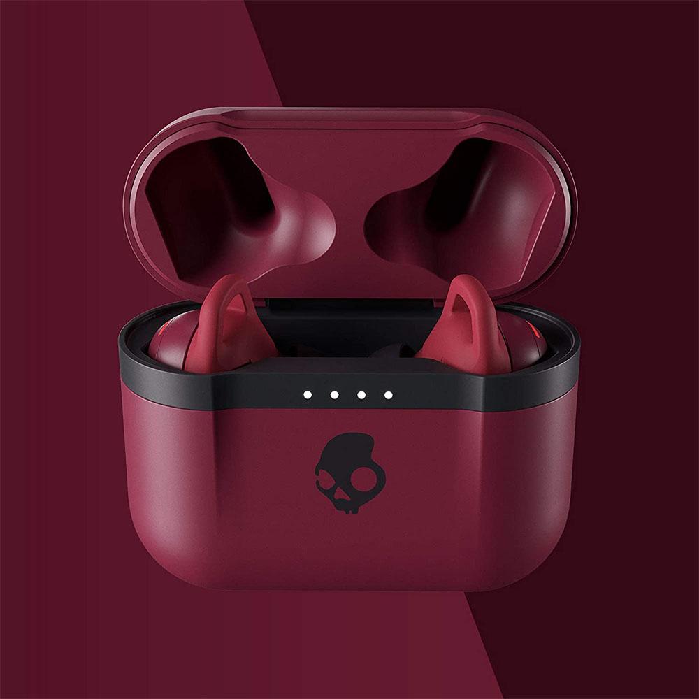 skullcandy true wireless in-ear headphones skullcandy indy evo in-ear true wireless earbud #color_deep-red