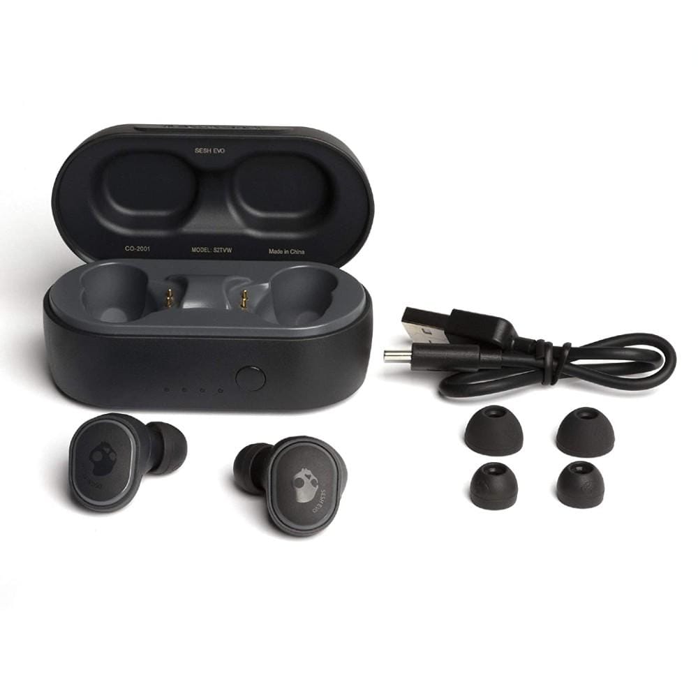 skullcandy true wireless in-ear headphones skullcandy sesh evo in-ear true wireless earbud - black