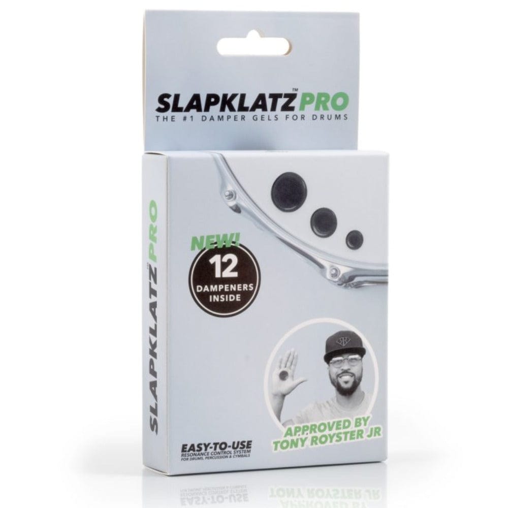 slapklatz drum accessories black slapklatz pro gel pads with pro case - 12 dampeners #colour_alien-green