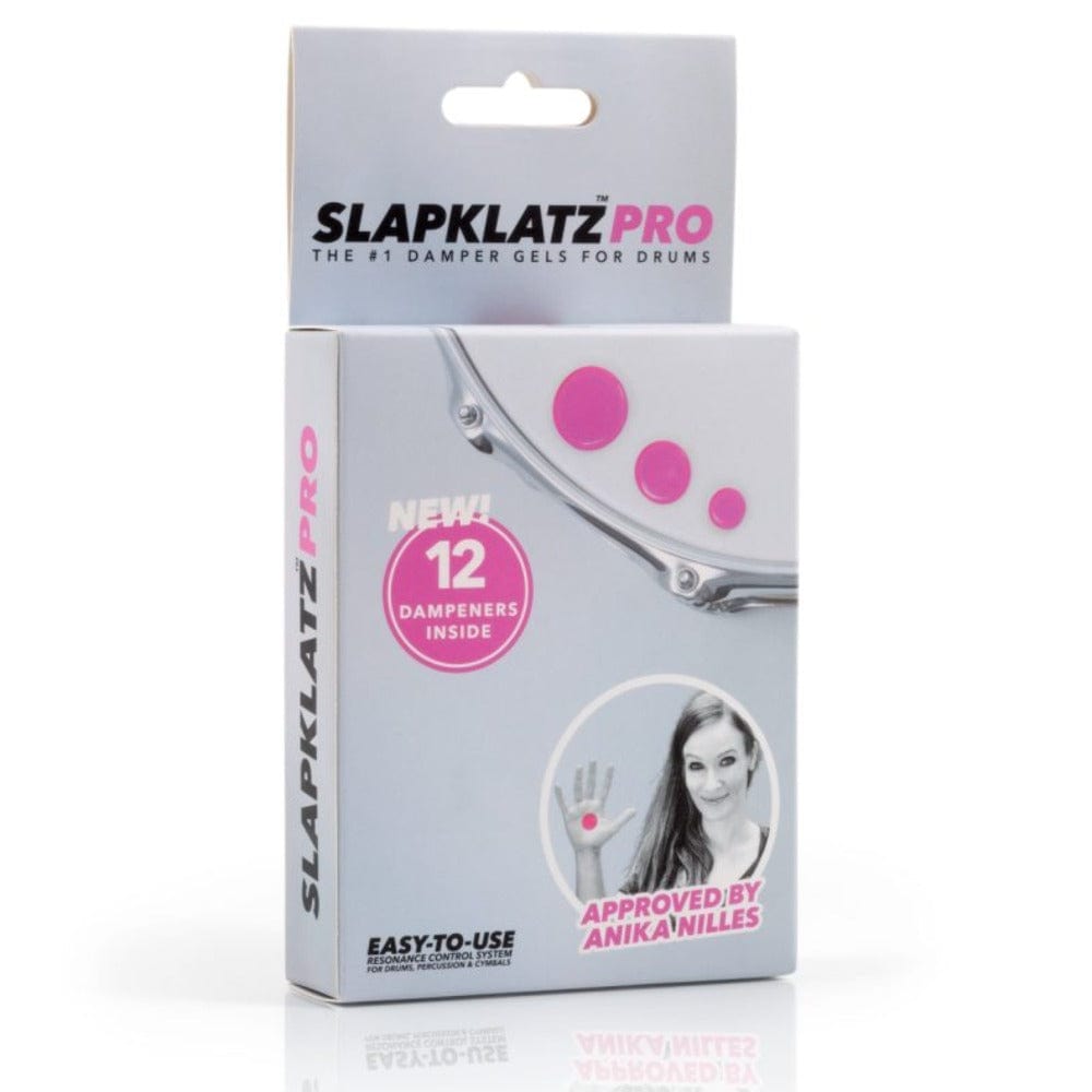 slapklatz drum accessories pink slapklatz pro gel pads with pro case - 12 dampeners #colour_pink
