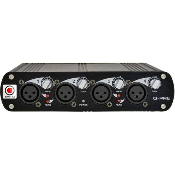 sm pro audio pre amps sm pro audio q-pre 4-channel microphone preamp - open box