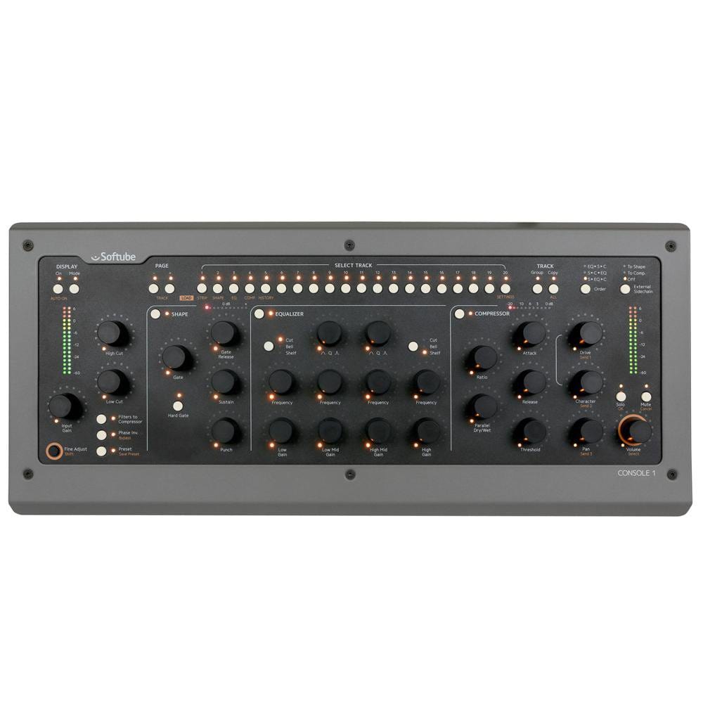 softube analog mixers softube console 1 mk2 digital-analog mixer