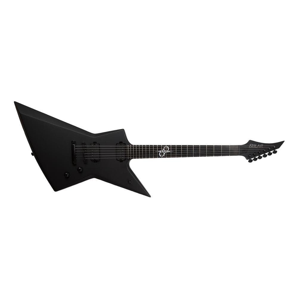 solar electric guitars solar e2.6c g2 type e 6-string electric guitar - carbon black matte