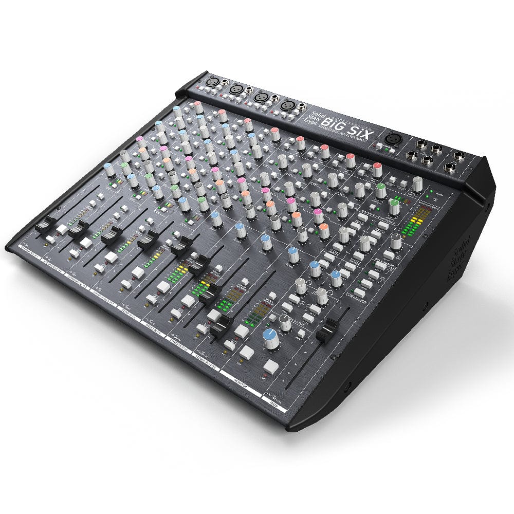 solid state logic analog mixers solid state logic big six 18-input desktop analog mixer