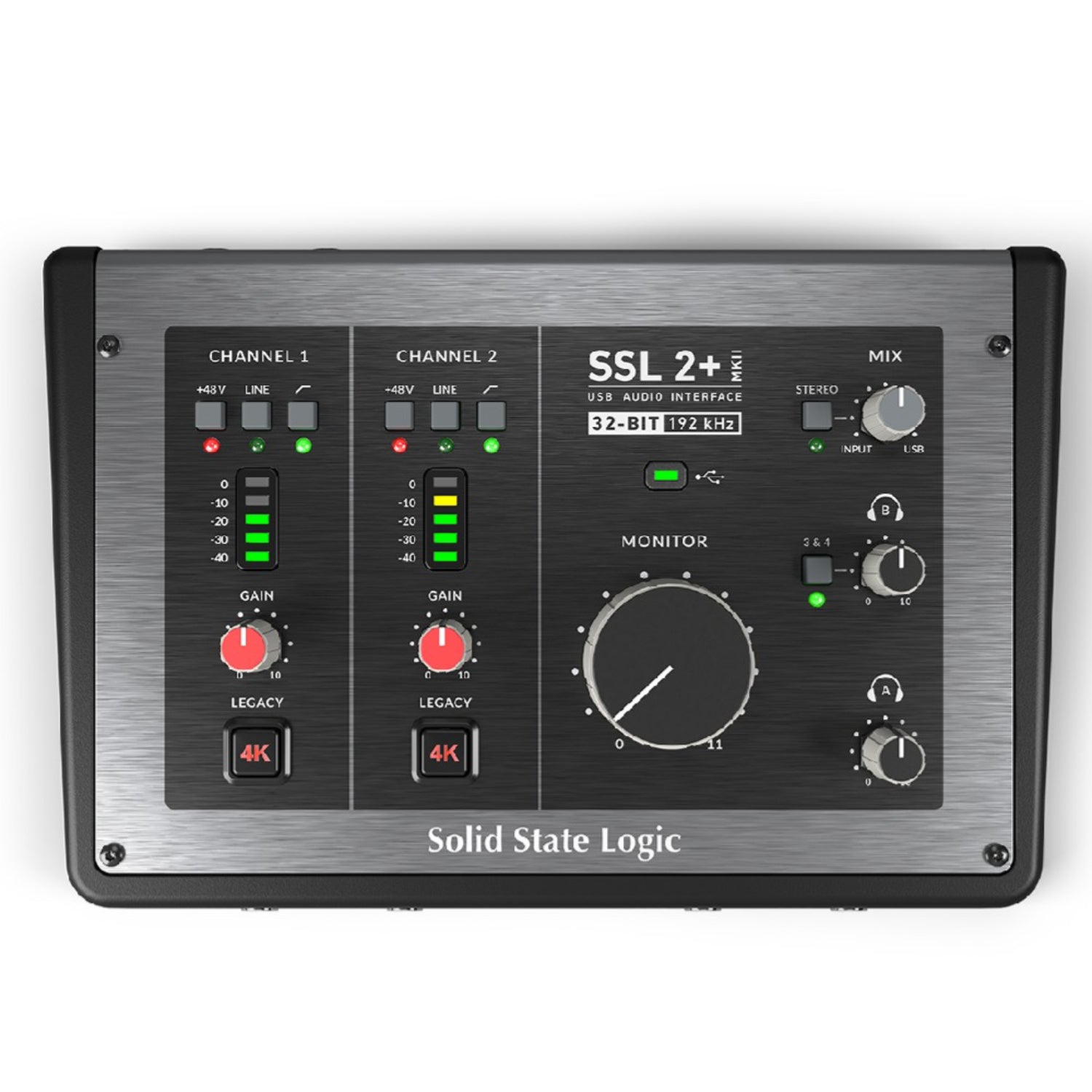 Solid State Logic Audio Interface Solid State Logic SSL 2+ MKII 2-in 4-out USB Audio Interface