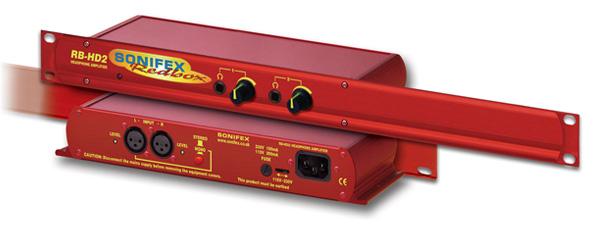 sonifex headphone amplifiers sonifex redbox rb-hd2