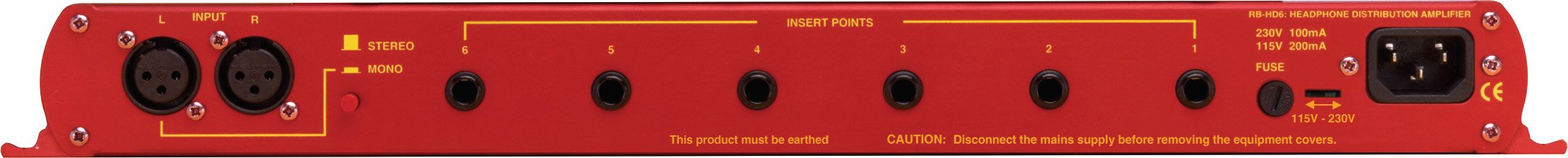 sonifex headphone amplifiers sonifex redbox rb-hd6