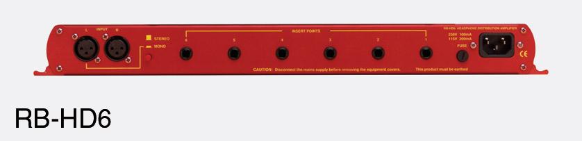 sonifex headphone amplifiers sonifex redbox rb-hd6