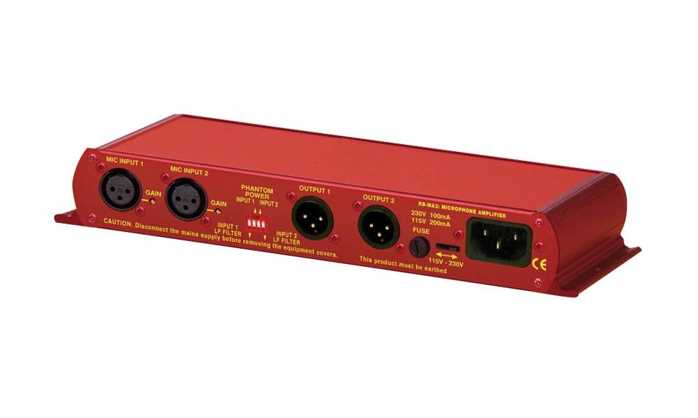 sonifex pre amps sonifex redbox rb-ma2 mic preamp