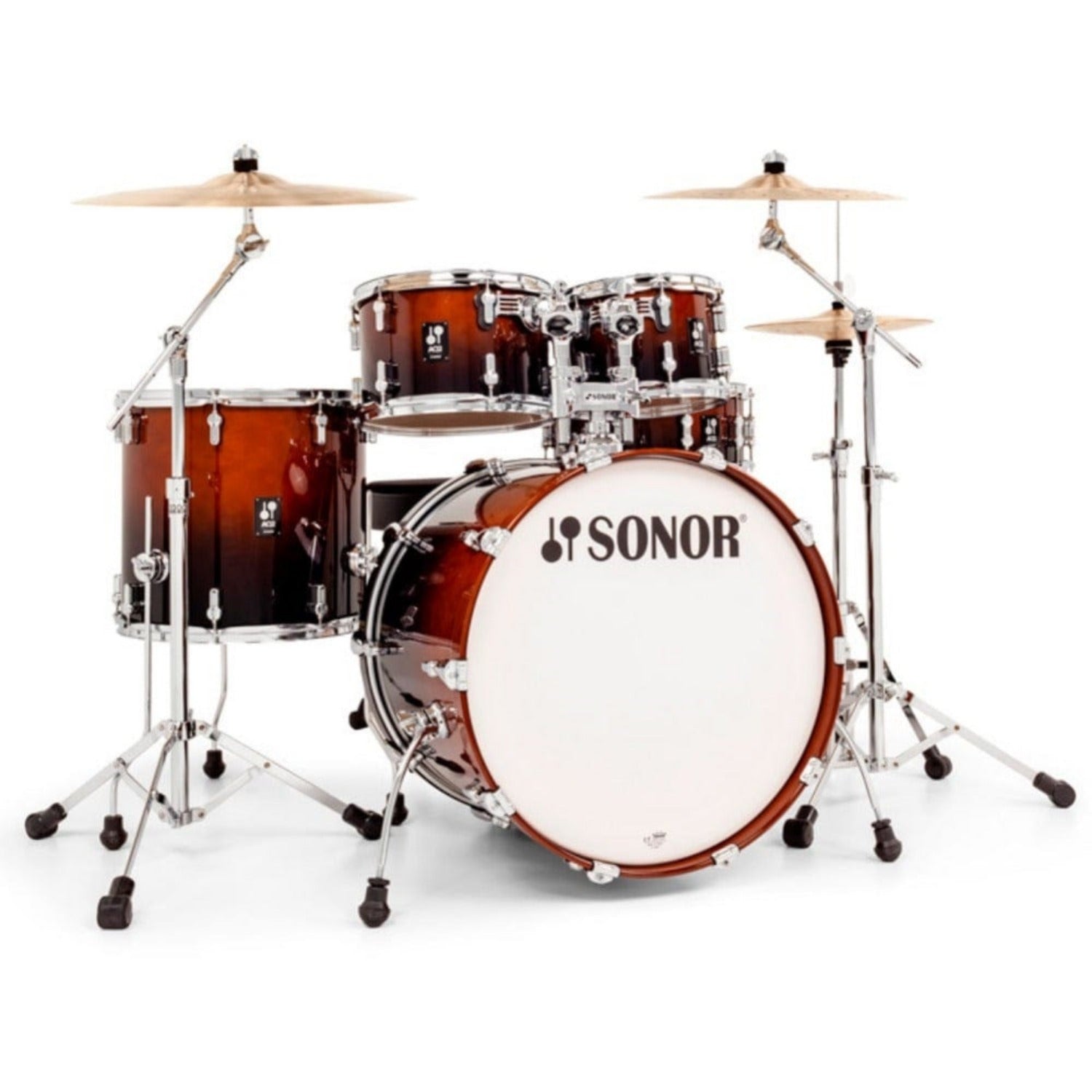 Sonor Acoustic Drum Kits Brown Fade Sonor AQ2 Stage Set 5 Piece Acoustic Shell Pack