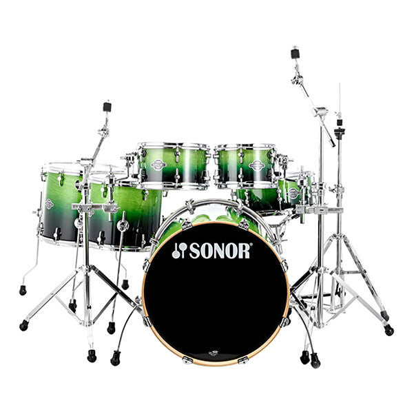 sonor acoustic drum kits green fade sonor essential force stage s drive acoustic drum set #color_green-fade