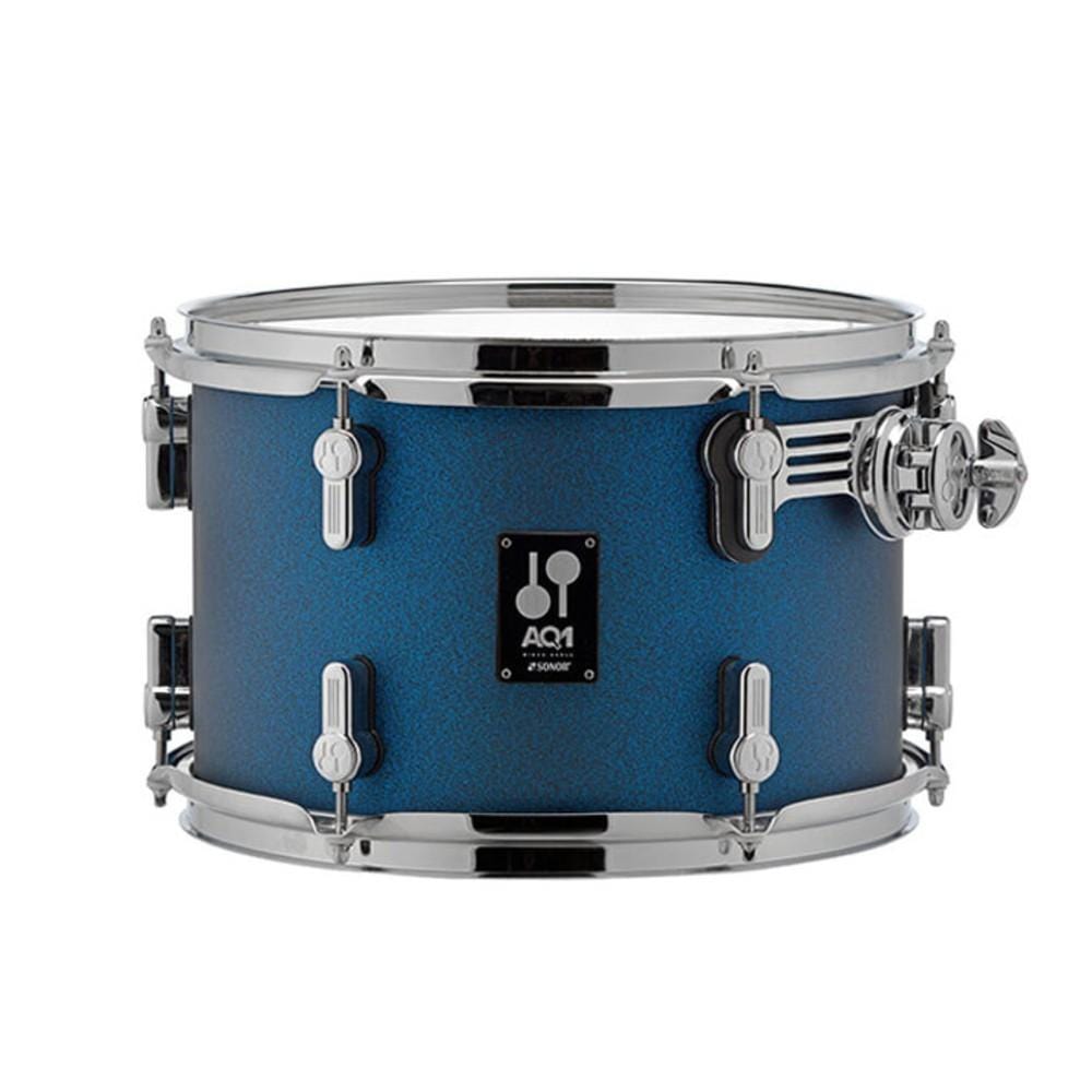 sonor acoustic drum kits sonor aq1 stage series 5-piece acoustic drum set with hardware #color_dark-blue-sparkle