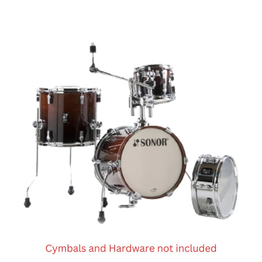 sonor acoustic drum kits sonor aq2 martini set 4 piece acoustic drumkit #color_brown-fade