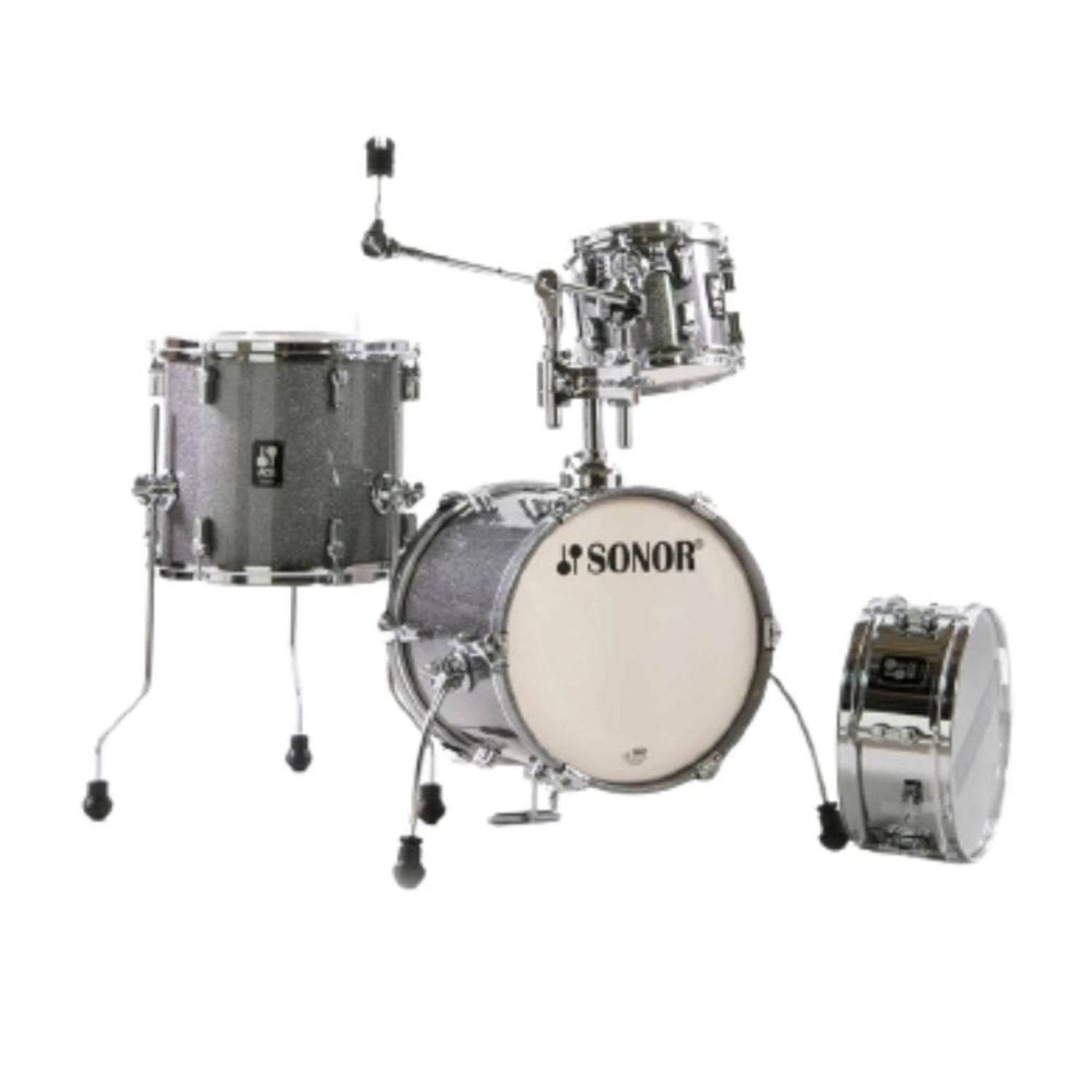 sonor acoustic drum kits titanium quartz sonor aq2 martini set 4 piece acoustic drumkit #color_titanium-quartz