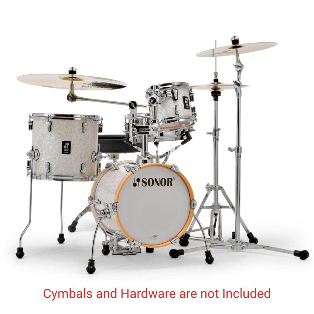 sonor acoustic drum kits white pearl sonor aq2 martini set 4 piece acoustic drumkit #color_black-midnight-sparkle