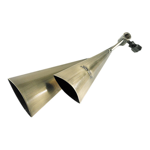 sonor agogo bells sonor agm agogo bell with holder - brass