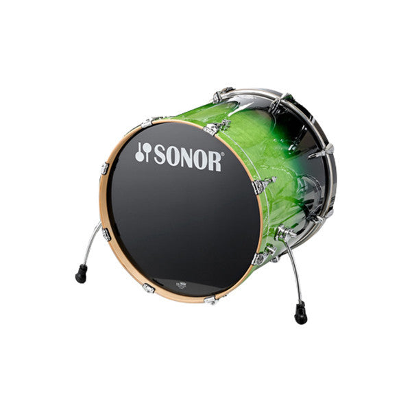 sonor bass drums sonor essential force 22 x 17.5 inch bass drum - green fade