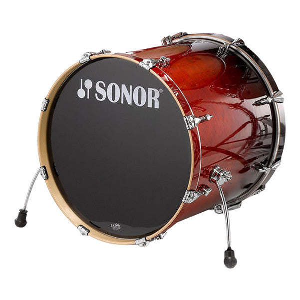 sonor bass drums sonor essential force 22 x 20 inch bass drum - amber fade