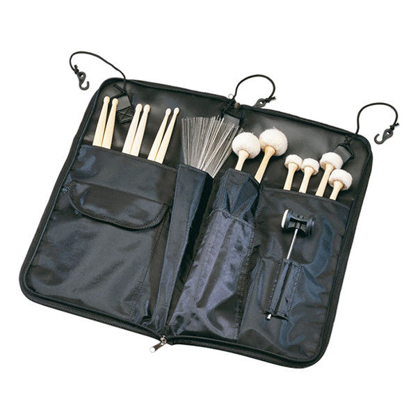 sonor drumstick bags and holders sonor ssb standard drumstick bag - black with white logo imprint