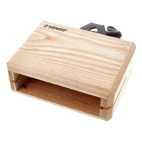 sonor wood blocks sonor wb medium wood block medium - natural