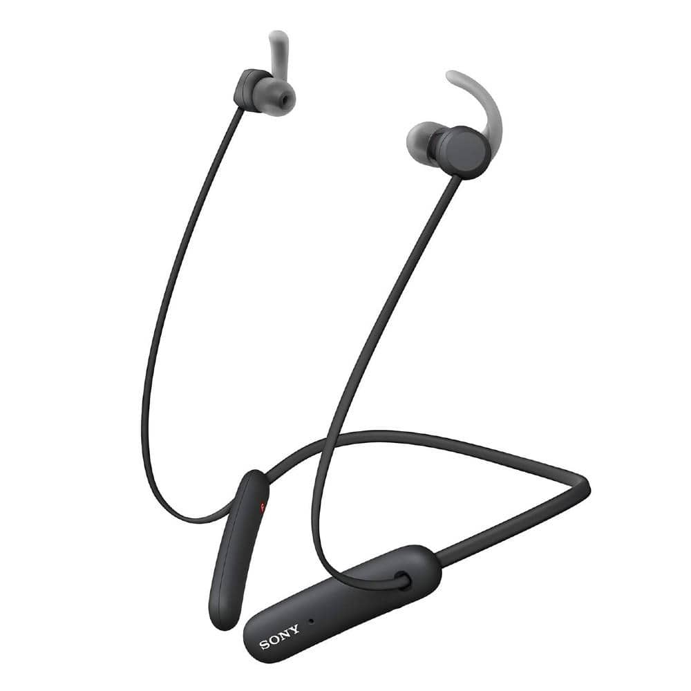 sony in-ear neckband headphones black sony wi-sp510 extra bass sports wireless in-ear neckband headphones