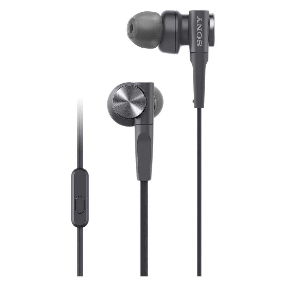 Sony In-Ear Wired Headphones Black Sony MDR-XB55AP Extra Bass In-Ear Wired Headphones