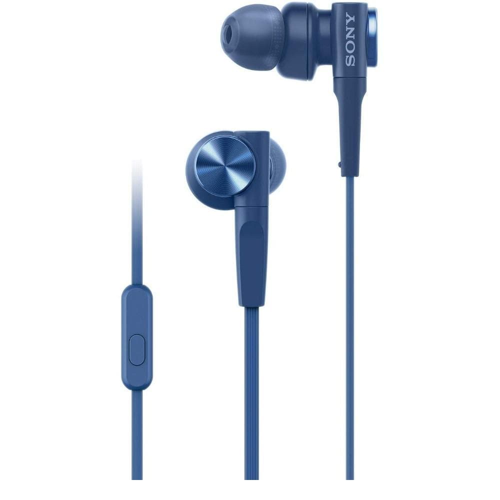 Sony In-Ear Wired Headphones Blue Sony MDR-XB55AP Extra Bass In-Ear Wired Headphones