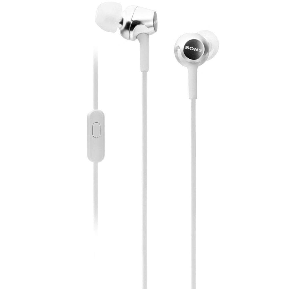 sony in-ear wired headphones sony mdr-ex155ap in-ear wired headphones #color_white