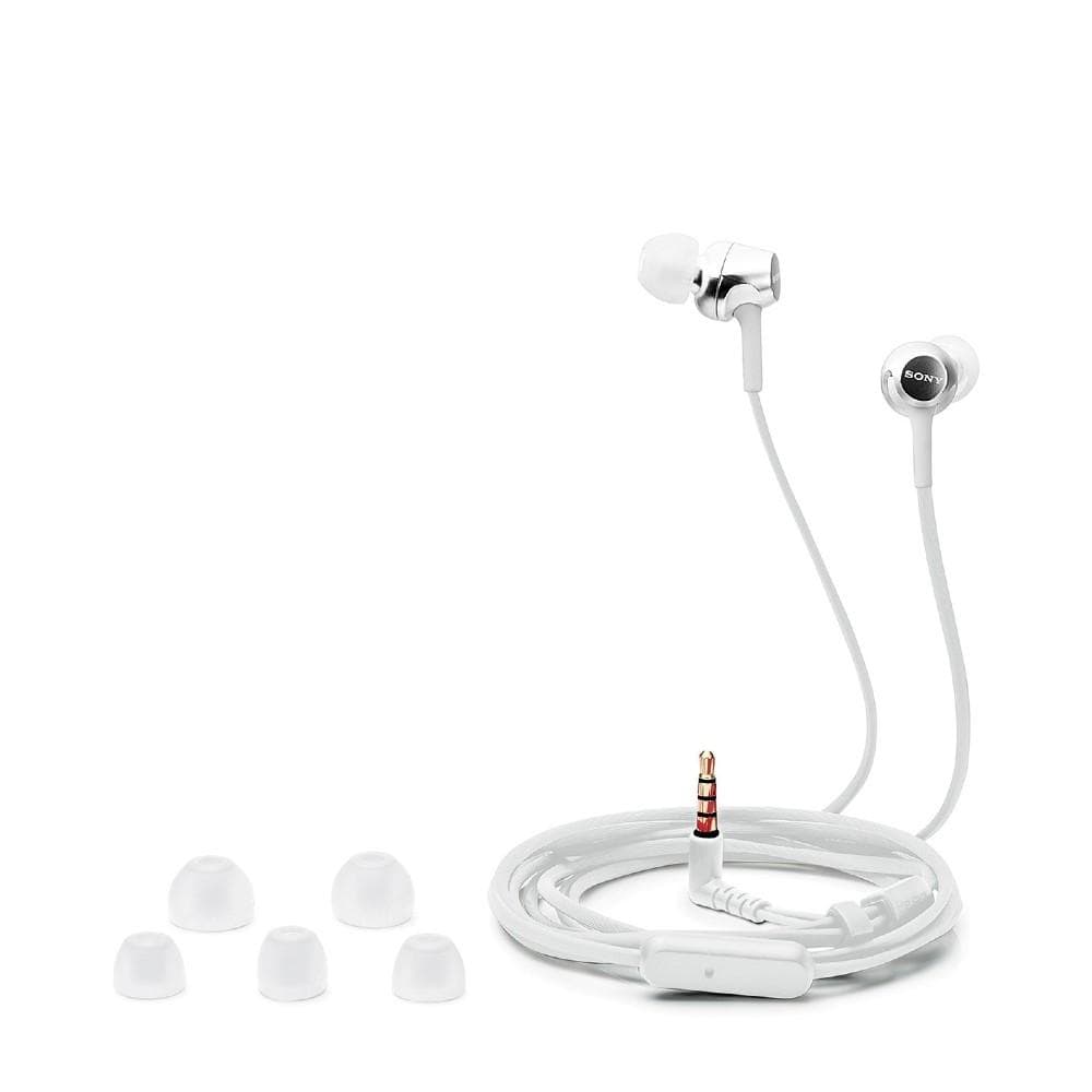 sony in-ear wired headphones sony mdr-ex155ap in-ear wired headphones #color_white