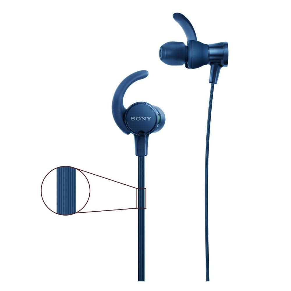 sony in-ear wired headphones sony mdr xb510as sports splashproof in-ear wired headphone #color_blue