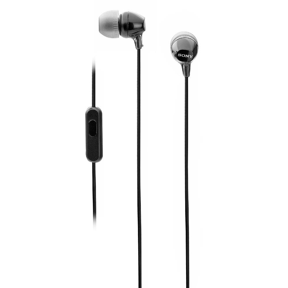 sony in-ear wired headphones sony mdrex15ap bce lightweight in-ear wired headphones with mic