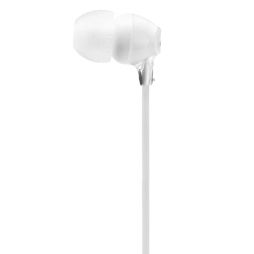 sony in-ear wired headphones sony mdrex15ap bce lightweight in-ear wired headphones with mic #color_white